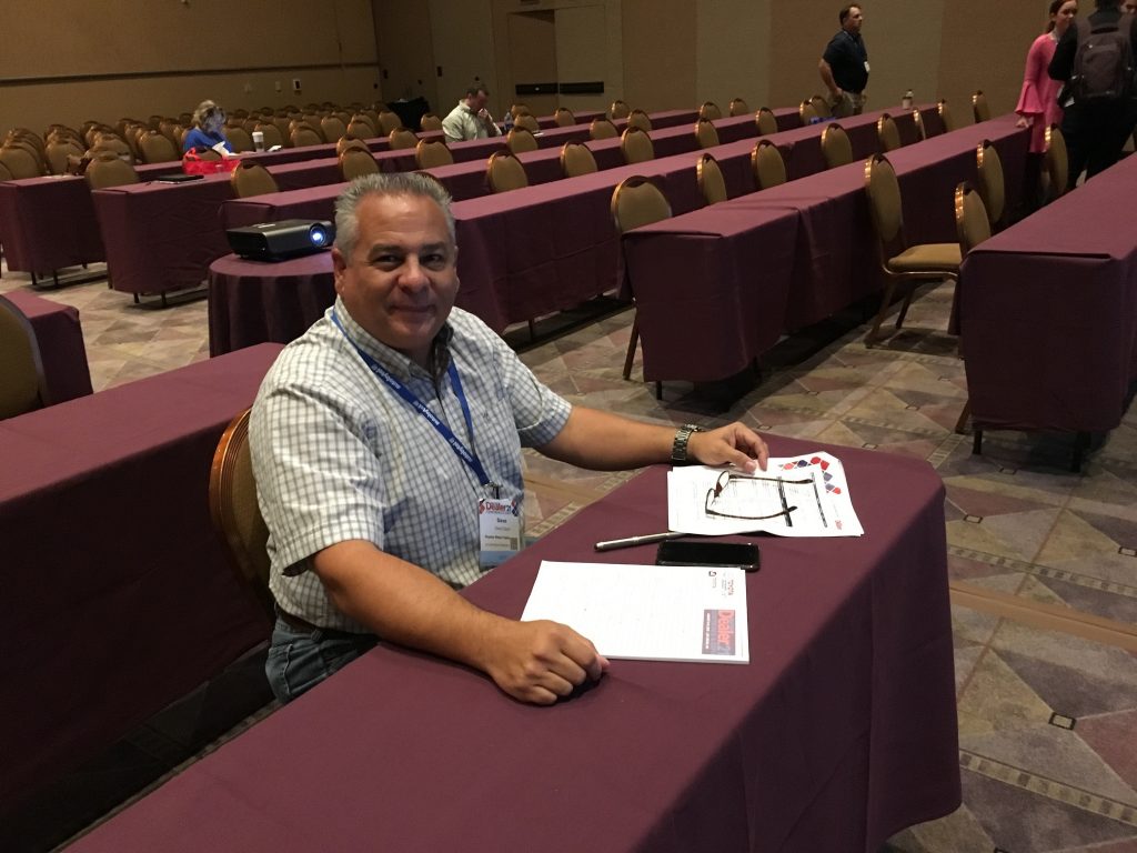 Where you sit is a reflection of your motivation - love seeing our Toyota rep - Dave Cayia - at DD conferences