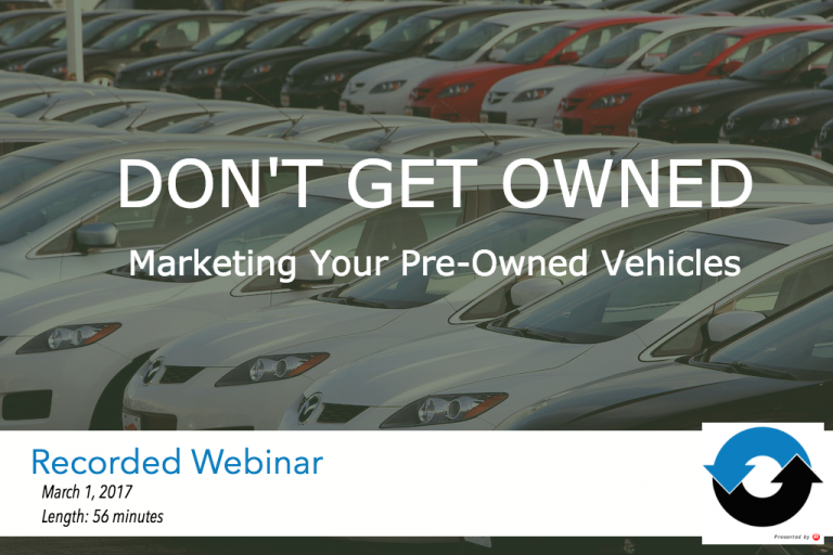 What dealerships need to do differently to move more pre-owned, CPO and off-brand vehicles.