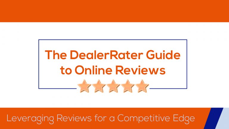 DealerRater Guide to Online Reviews