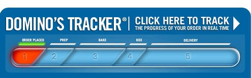 dominos tracker says order canceled